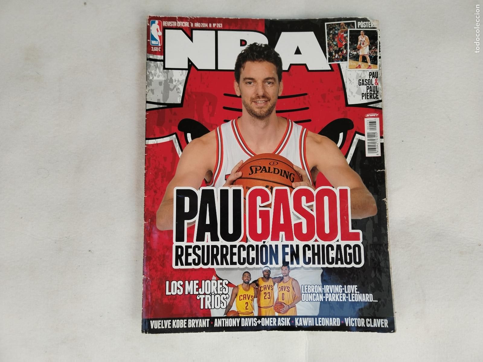 Sammelleidenschaft Sport: Revista baloncesto NBA 263 a&ntilde;o 2014 resureccion en chicago Pau Gasol -c185