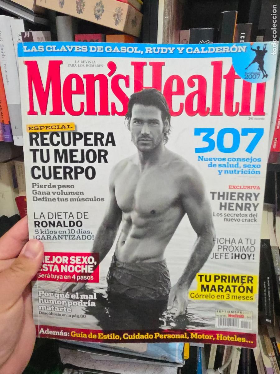 Coleccionismo deportivo: Revista Mens health men's health septiembre 2007 hombres deporte gay Thierry henry Ronaldo gasol