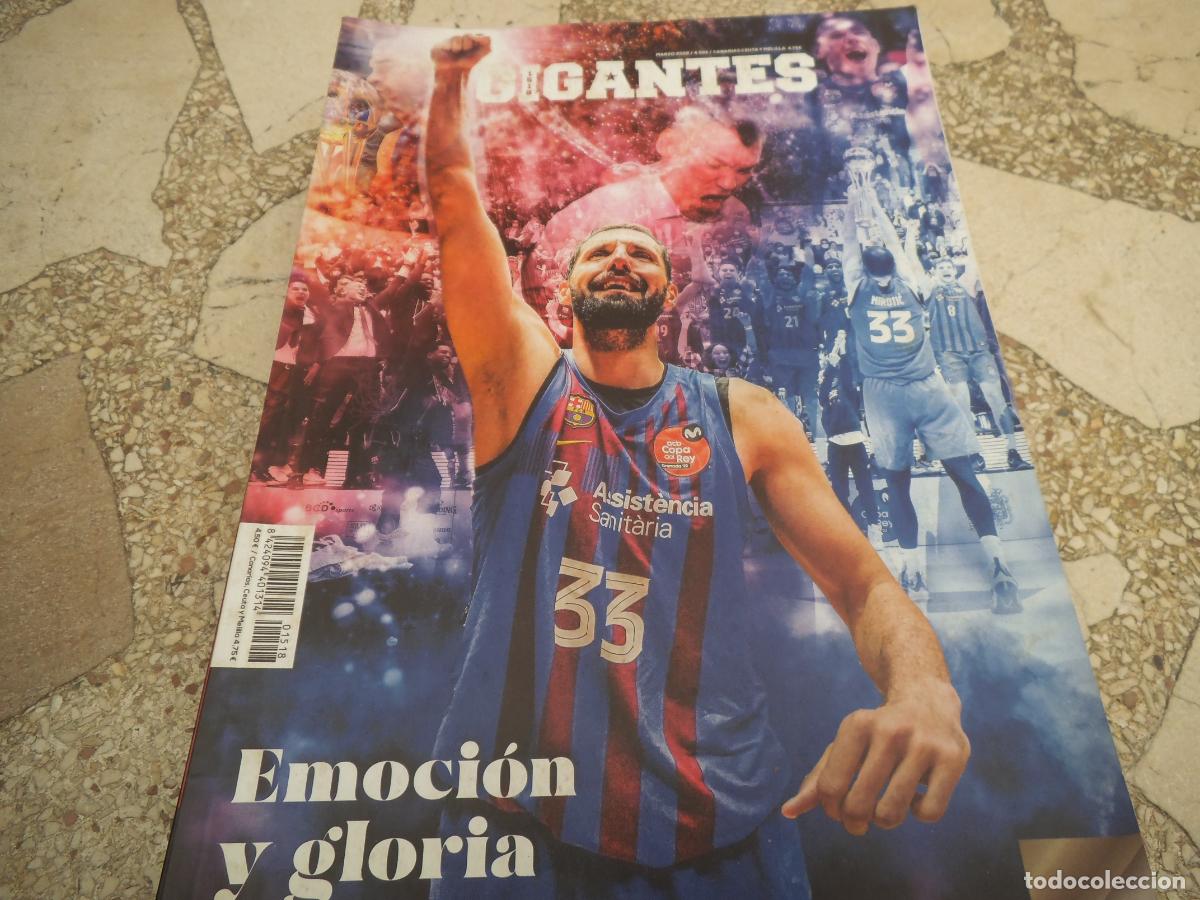 Coleccionismo deportivo: revista de basket, gigantes n&ordm; 1518, maria conde, james worthy,el bar&ccedil;a campeon de copa agonica
