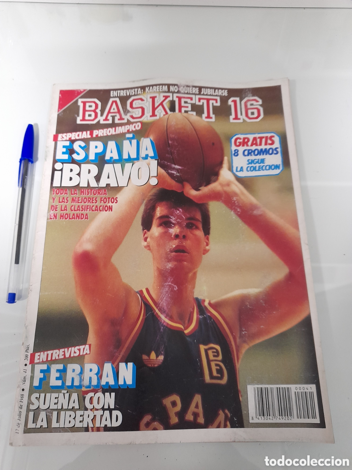 Sammelleidenschaft Sport: ANTIGUA REVISTA BASKET 16. NUM. 41. 1988. CON POSTER DE JAMES WORTHY.