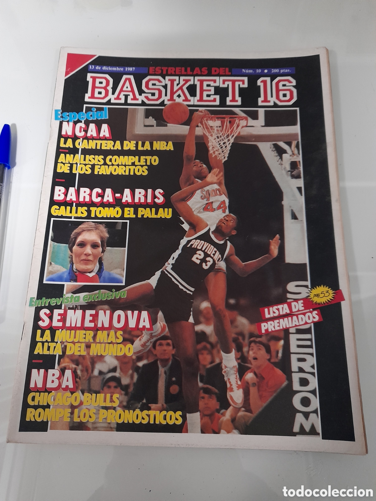 Sammelleidenschaft Sport: ANTIGUA REVISTA BASKET 16. NUM. 10. 1987.