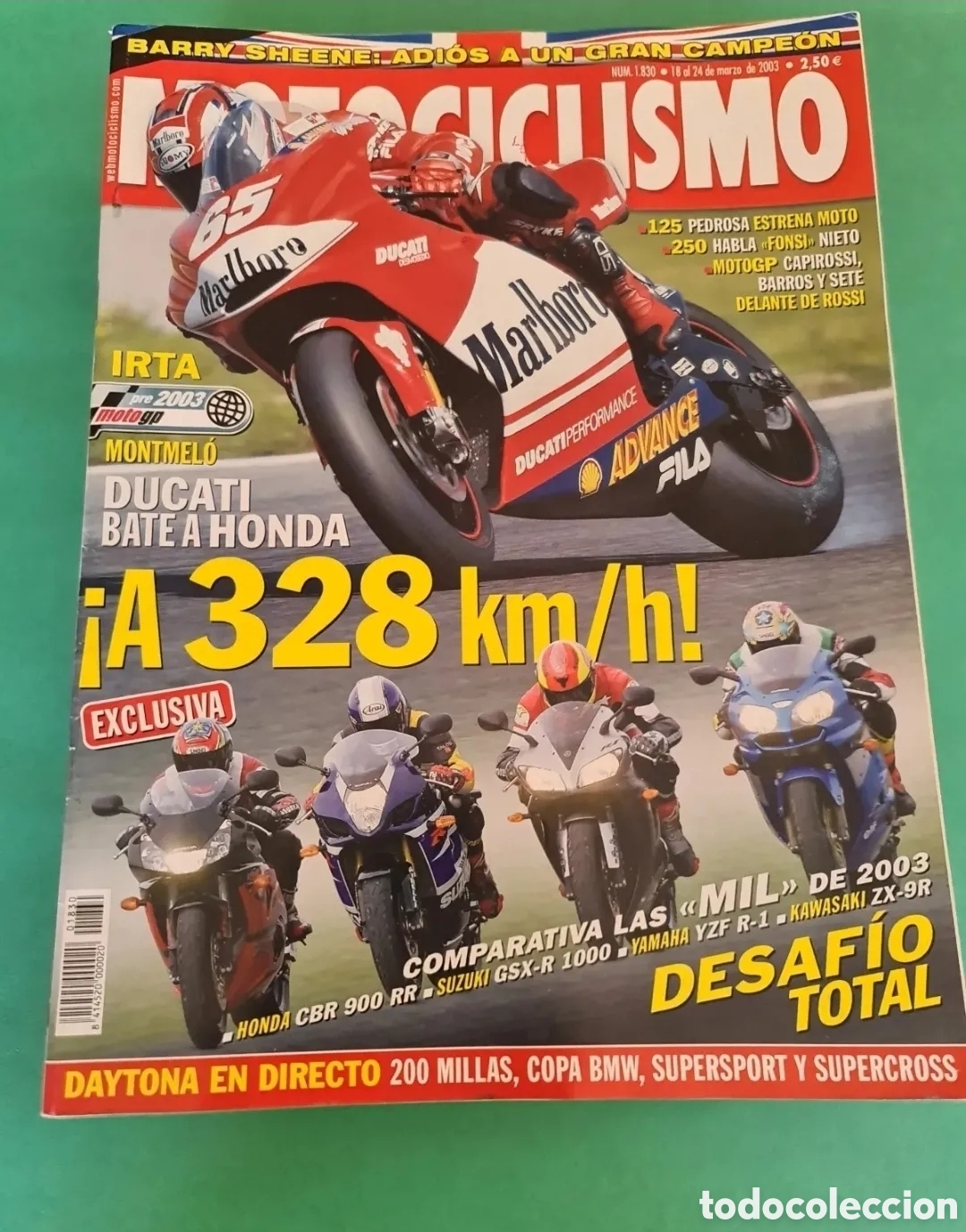 Sports collectibles: Lote 10 revista Motociclismo/ A&ntilde;o 2003.