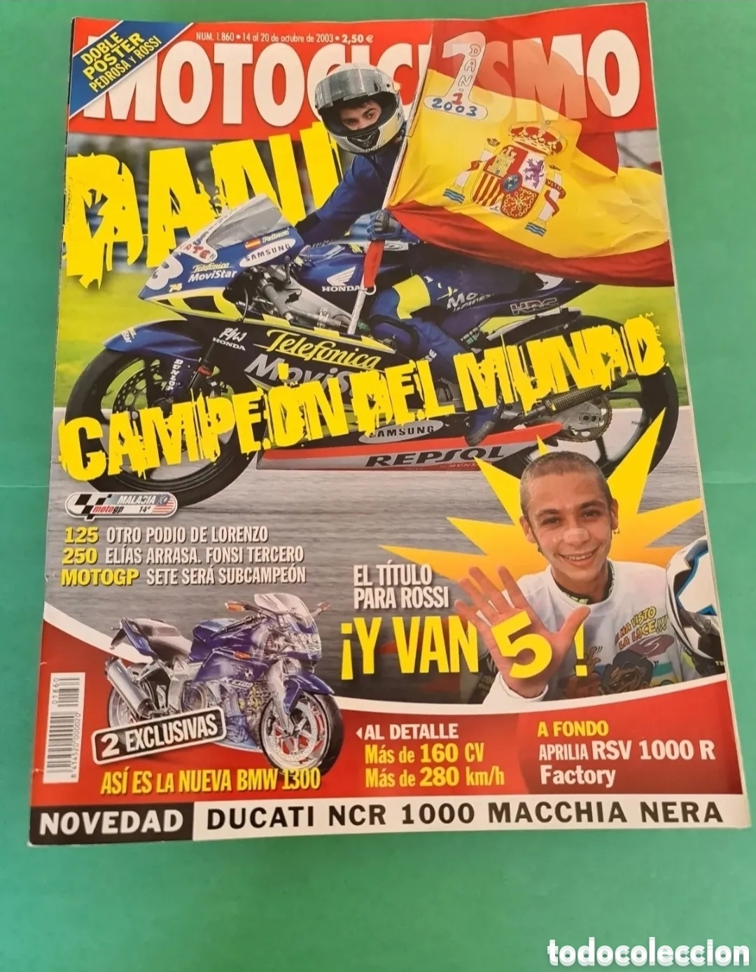 Sports collectibles: Lote 9 revista Motociclismo / A&ntilde;o 2003.