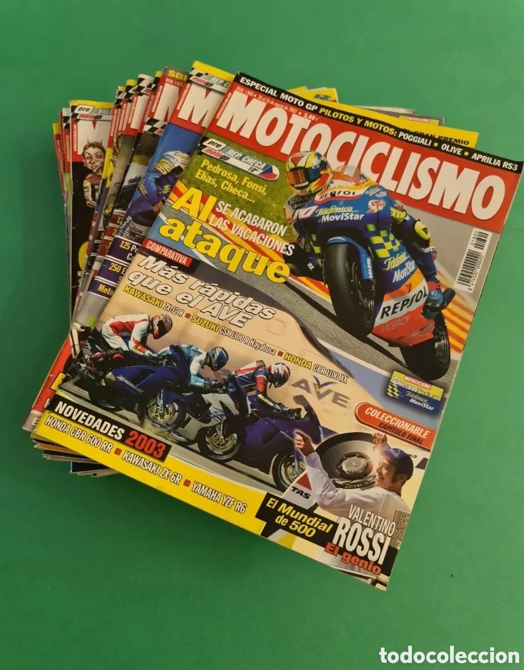 Collectionnisme sportif: Lote 19 revistas Motociclismo, a&ntilde;o 2002