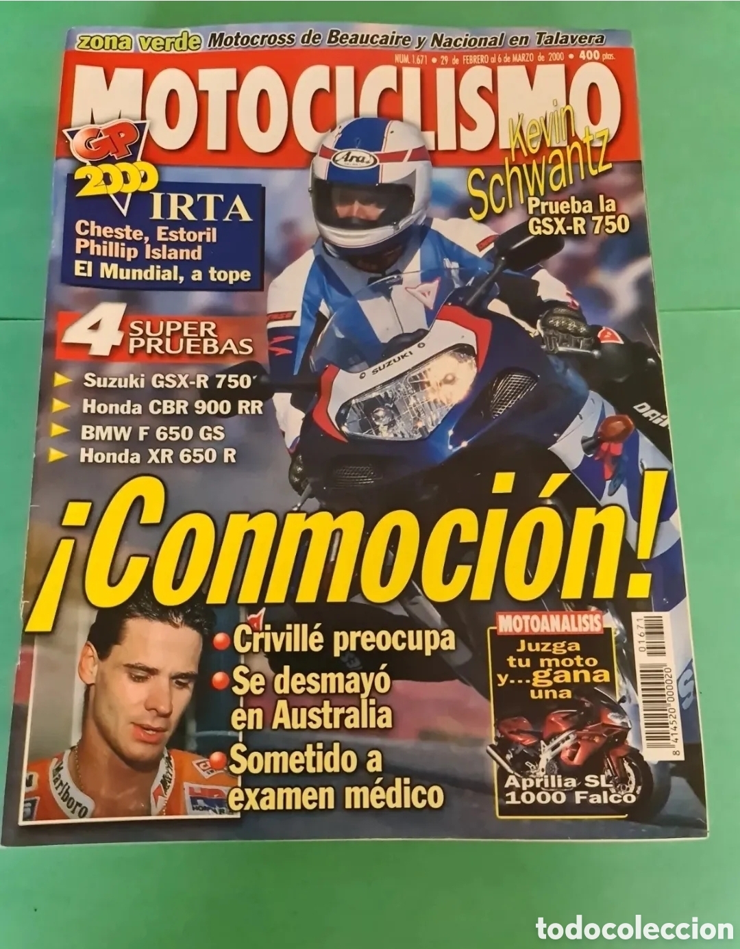 Colecionismo desportivo: Lote 7 revistas motociclismo / A&ntilde;o 2000