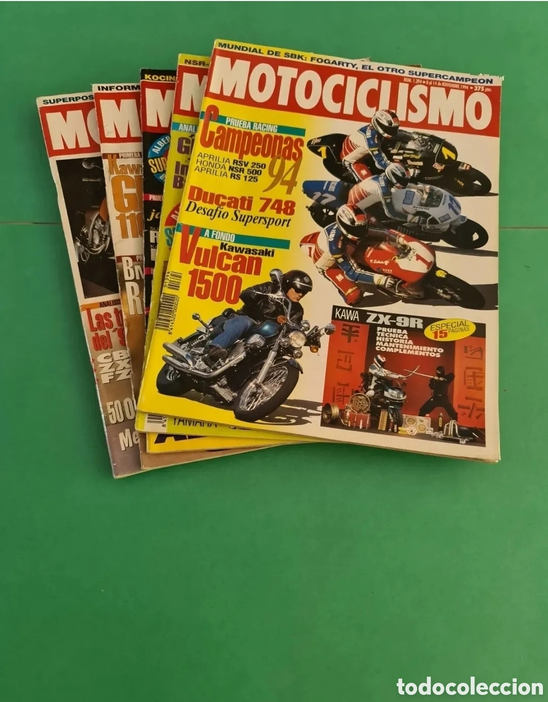 Colecionismo desportivo: Lote 5 revistas Motociclismo. A&ntilde;o 1994