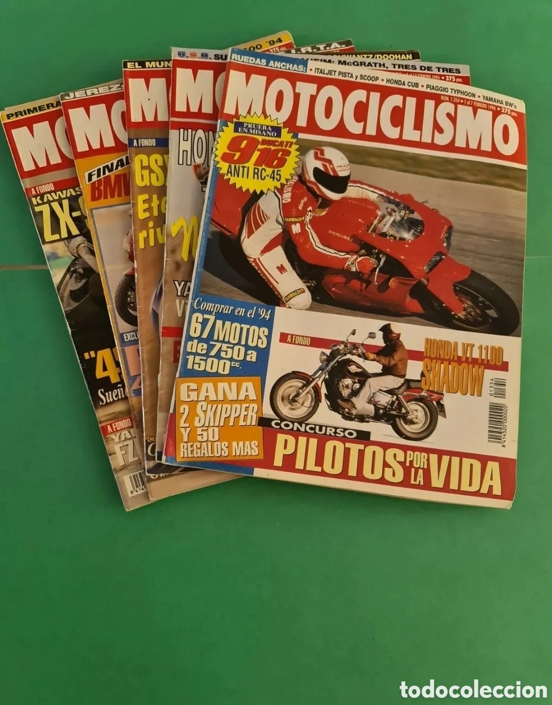 Colecionismo desportivo: Lote 5 Revistas Motociclismo. A&ntilde;o 1994