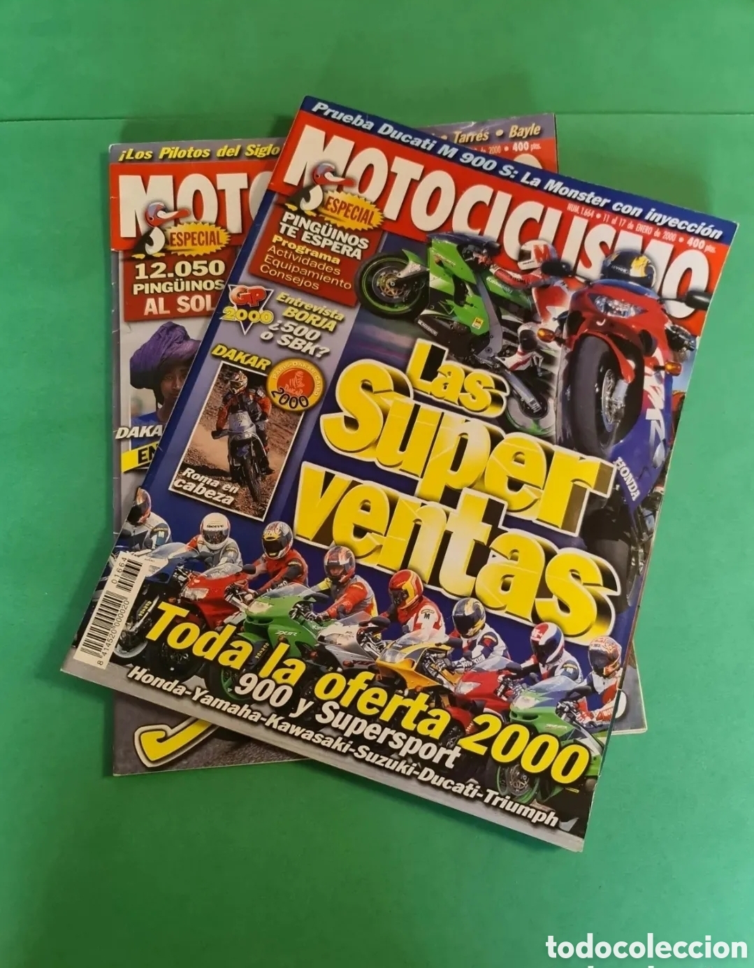 Colecionismo desportivo: Lote 2 revistas motociclismo. A&ntilde;o 2000.