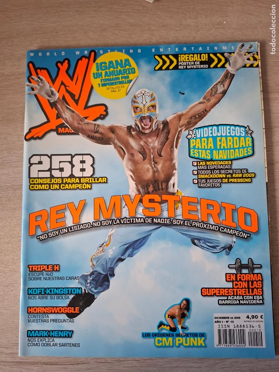 Coleccionismo deportivo: REVISTA WWE MAGAZINE - A&Ntilde;O I (2008) - N&ordm; 10 - REY MISTERIO - WRESTLING - PRESSING CATCH