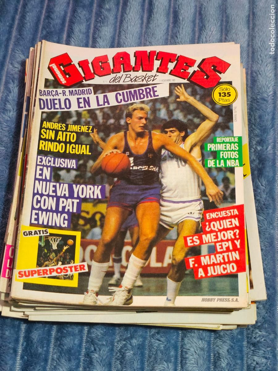 Coleccionismo deportivo: SUPER LOTE REVISTAS GIGANTES DEL BASKET - N&ordf; 1 AL 50 - LEER NUMEROS CON POSTER
