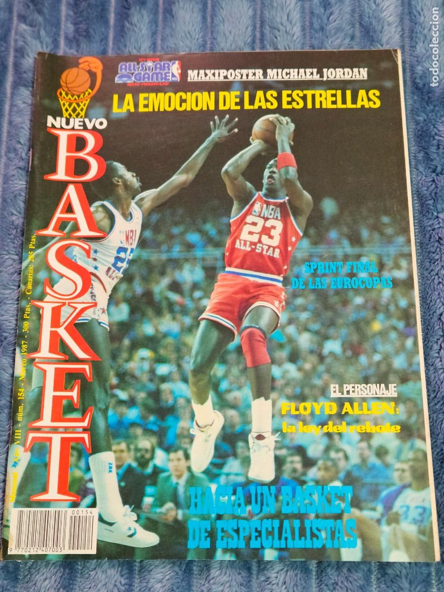 Coleccionismo deportivo: REVISTA NUEVO BASKET - N&ordm; 154 - 1987 - SUPER POSTER MICHAEL JORDAN FINAL MATE 1987