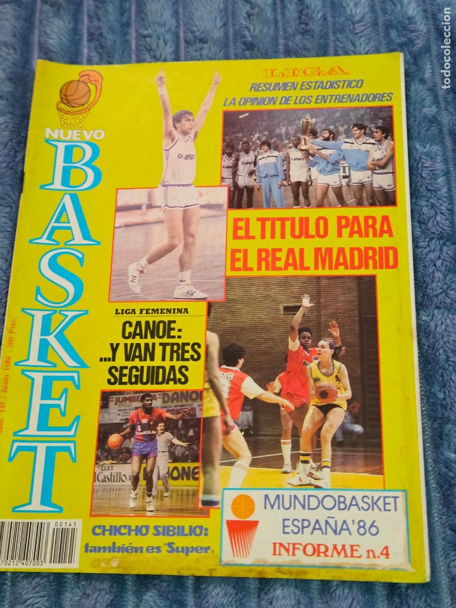 Sports collectibles: REVISTA NUEVO BASKET - N&ordm; 145 - 1986 - SIN POSTER