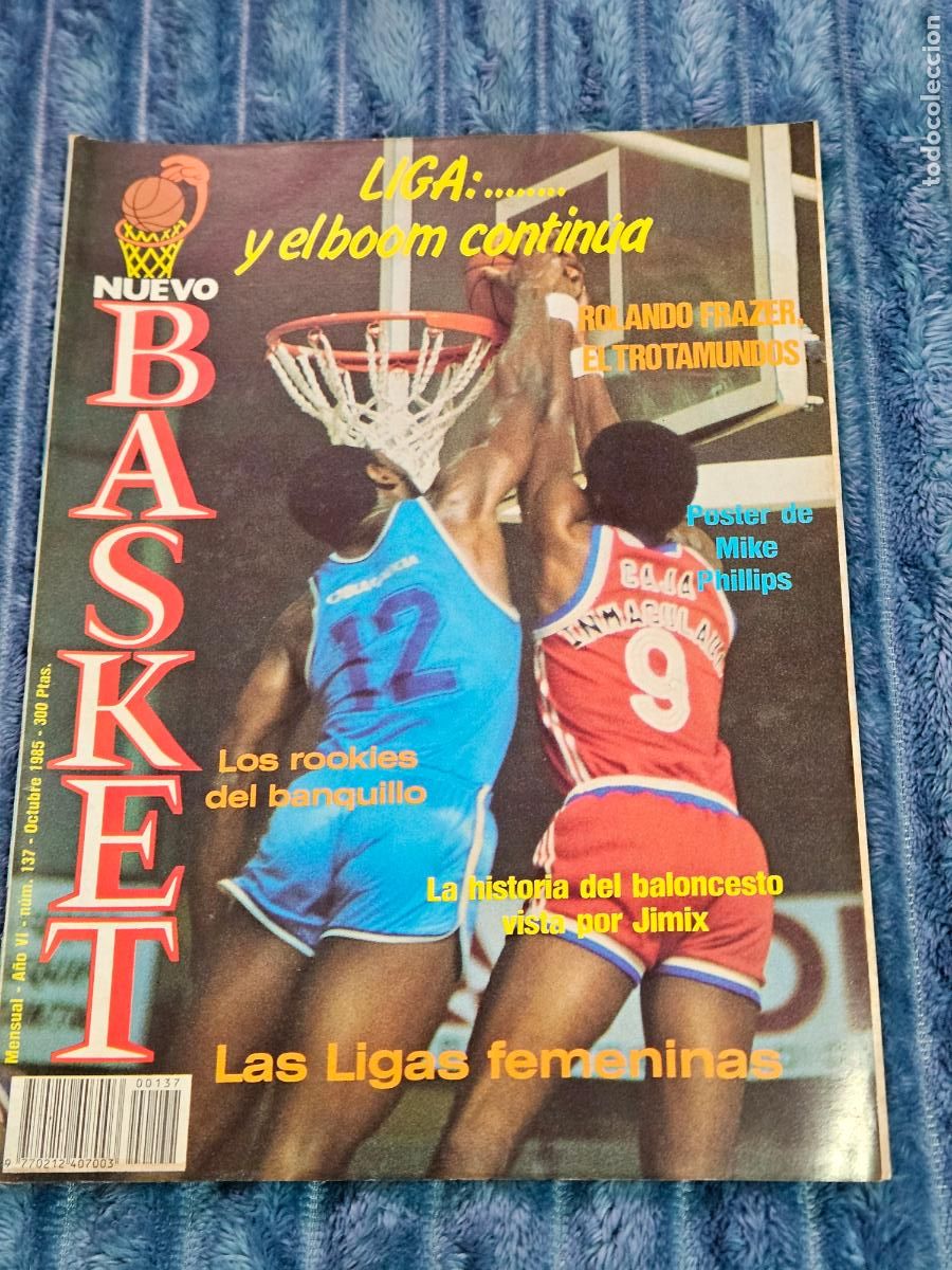 Sports collectibles: REVISTA NUEVO BASKET - N&ordm; 137 - 1985 - CON POSTER