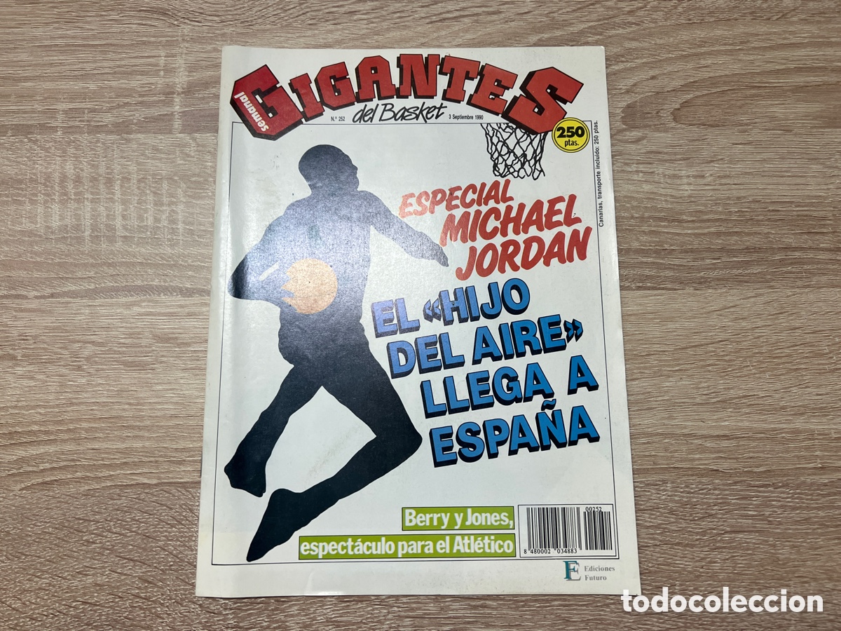 Coleccionismo deportivo: 1990 MICHAEL JORDAN REVISTA GIGANTES N&ordm; 252 ( 3/9/1990)