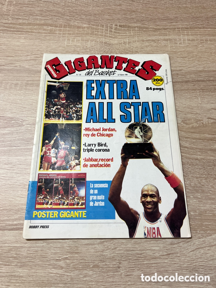 Coleccionismo deportivo: 1988 MICHAEL JORDAN REVISTA GIGANTES N&ordm; 120 ( 22/02/1988)