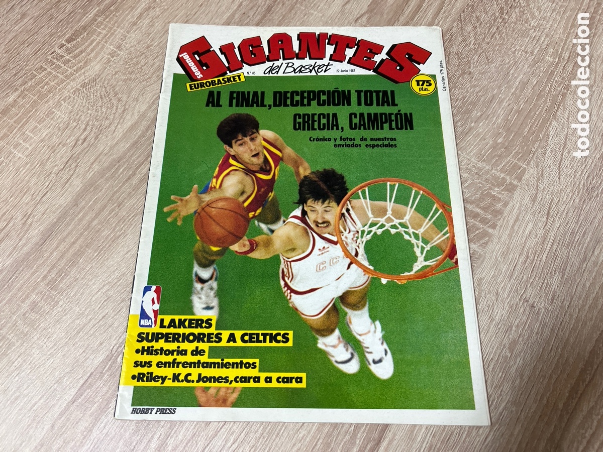 Coleccionismo deportivo: 1987 GIGANTES DEL BASKET N 85 AL FINAL, DECEPCI&Oacute;N TOTAL GRECIA CAMPE&Oacute;N