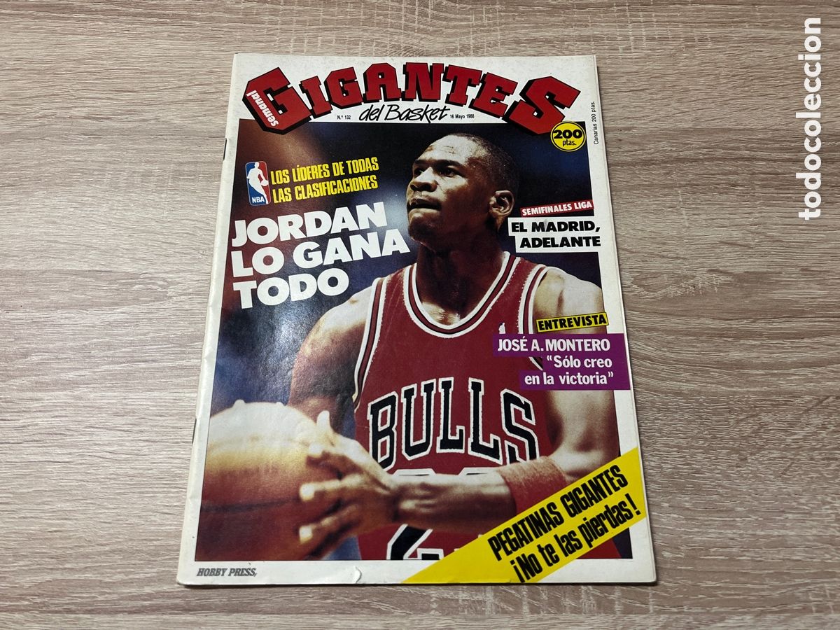 Coleccionismo deportivo: 1988 MICHAEL JORDAN REVISTA GIGANTES N&ordm; 132