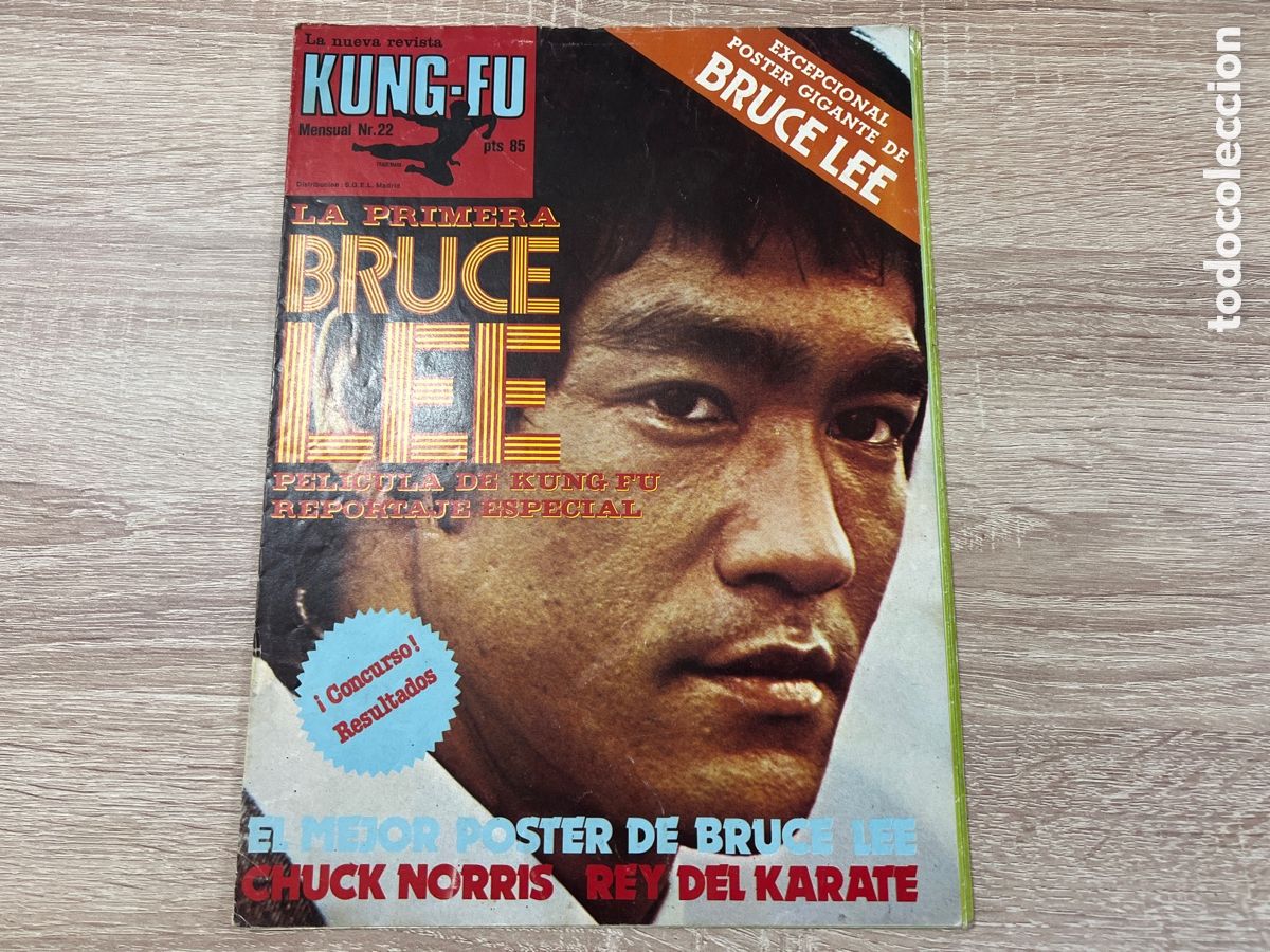 Coleccionismo deportivo: REVISTA KUNG-FU N&ordm; 22 POSTER GIGANTE BRUCE LEE