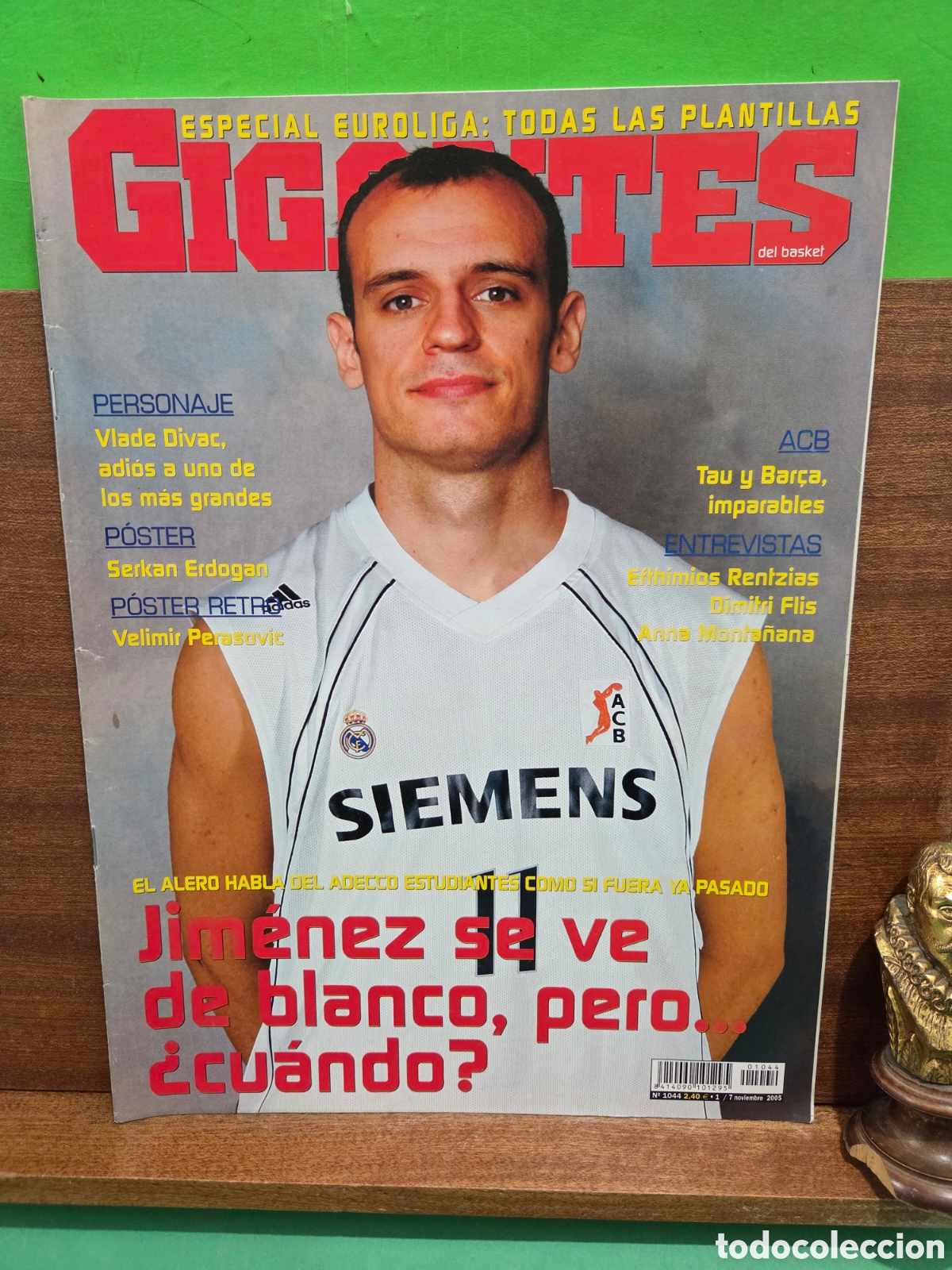 Sammelleidenschaft Sport: REVISTA..&rdquo;&rdquo;GIGANTES&rdquo;&rdquo;..N&deg;1044...2005..&rdquo;&rdquo;POSTER DE SERKAN ERDOGAN Y VELIMIR PERASOVIC&rdquo;&rdquo;....