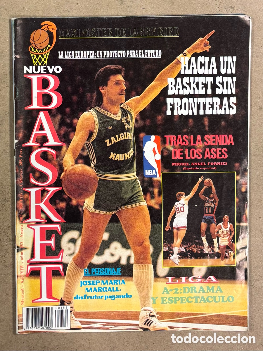 Coleccionismo deportivo: NUEVO BASKET N&deg; 152 (1987). JOSEP M&ordf; MARGALL, ASES NBA, COSIC Y YUGOSLAVIA,&hellip;