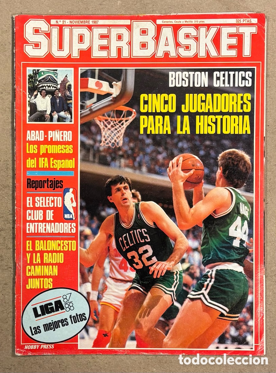Collectionnisme sportif: SUPERBASKET N&deg; 21 (1987). BOSTON CELTICS, LA RADIO Y EL BASKET (ANDR&Eacute;S MONTES, MANOLO LAMA,..),&hellip;