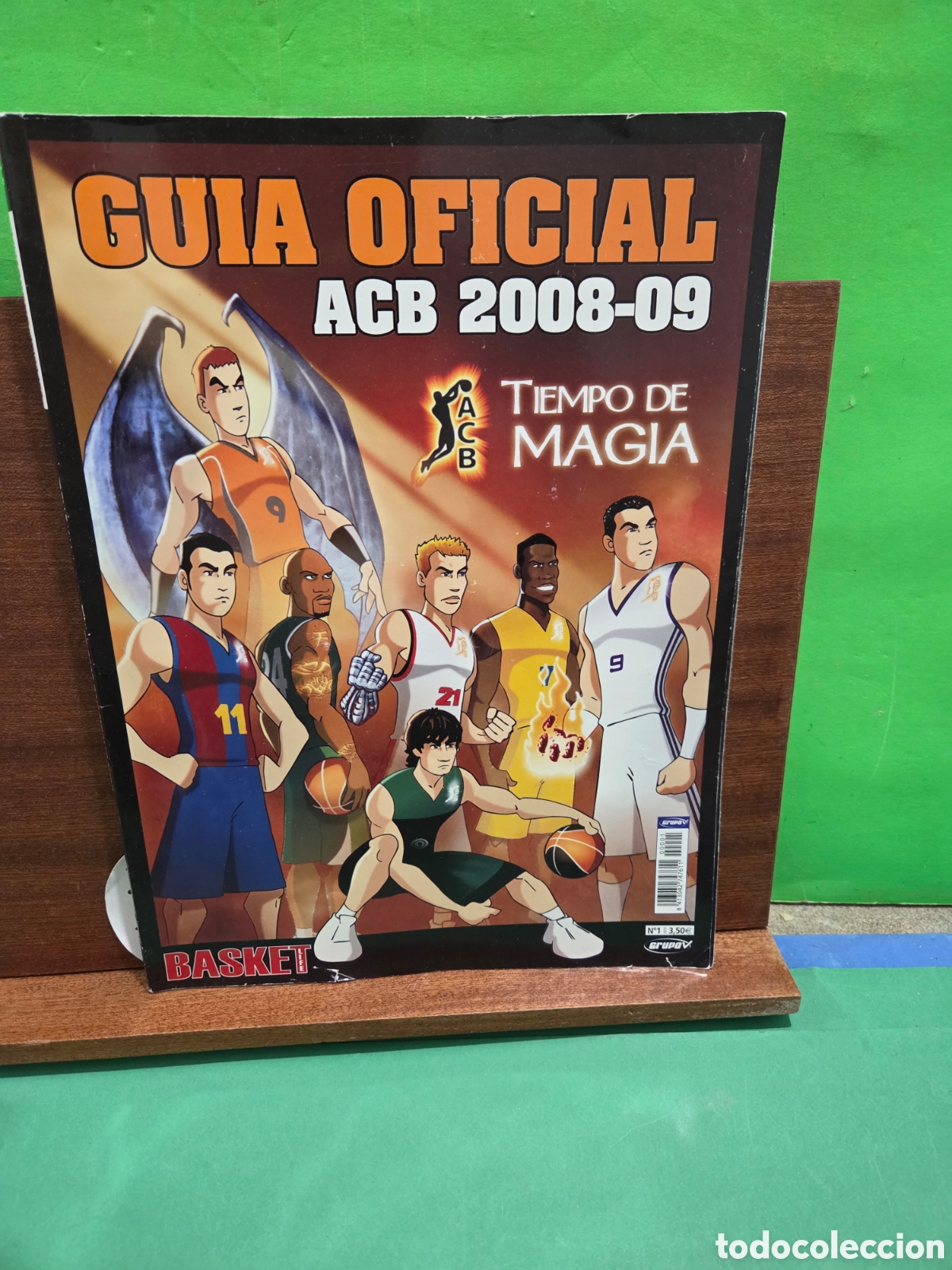 Coleccionismo deportivo: &rdquo;&rdquo;GUIA OFICIAL ACB 2008-09&rdquo;&rdquo;...TIEMPO DE MAGIA...REVISTA BASKET...NUMERO 1.....