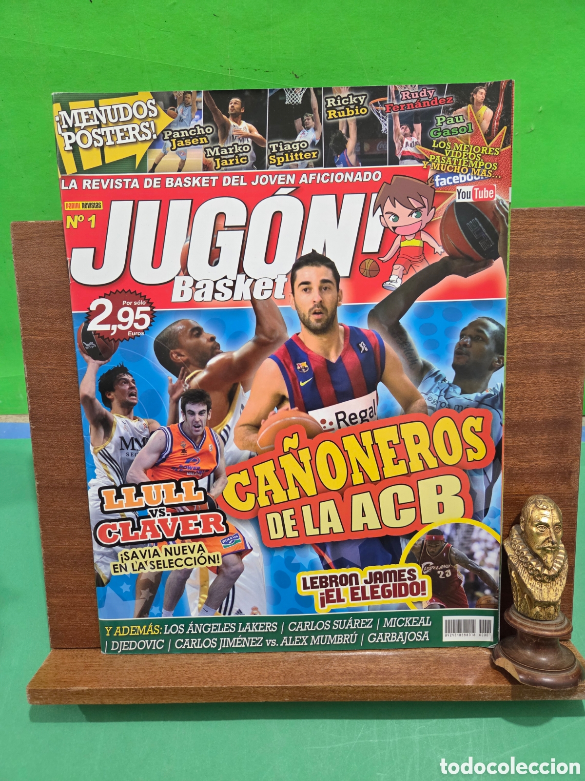 Sports collectibles: REVISTA..&rdquo;&rdquo;JUG&Oacute;N ! BASKET&rdquo;&rdquo;..N&Uacute;MERO 1...2010....PANINI REVISTAS...CON POSTERS..