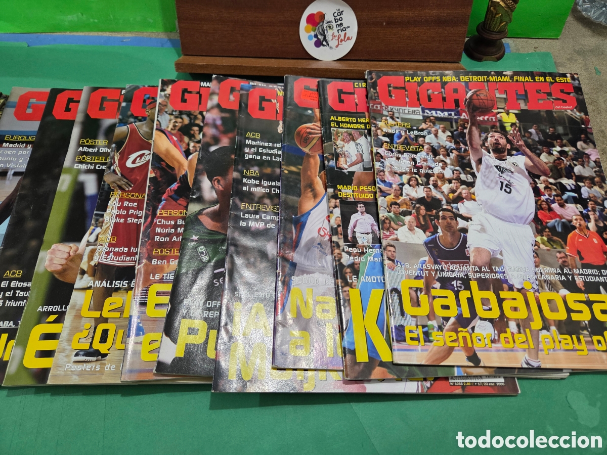 Coleccionismo deportivo: &rdquo;&rdquo;GIGANTES DEL BASKET&rdquo;&rdquo;..LOTE DE 10 REVISTAS...2005-06..TODAS CON SUS CORRESPONDIENTES &rdquo;&rdquo;POSTERS&rdquo;&rdquo;..