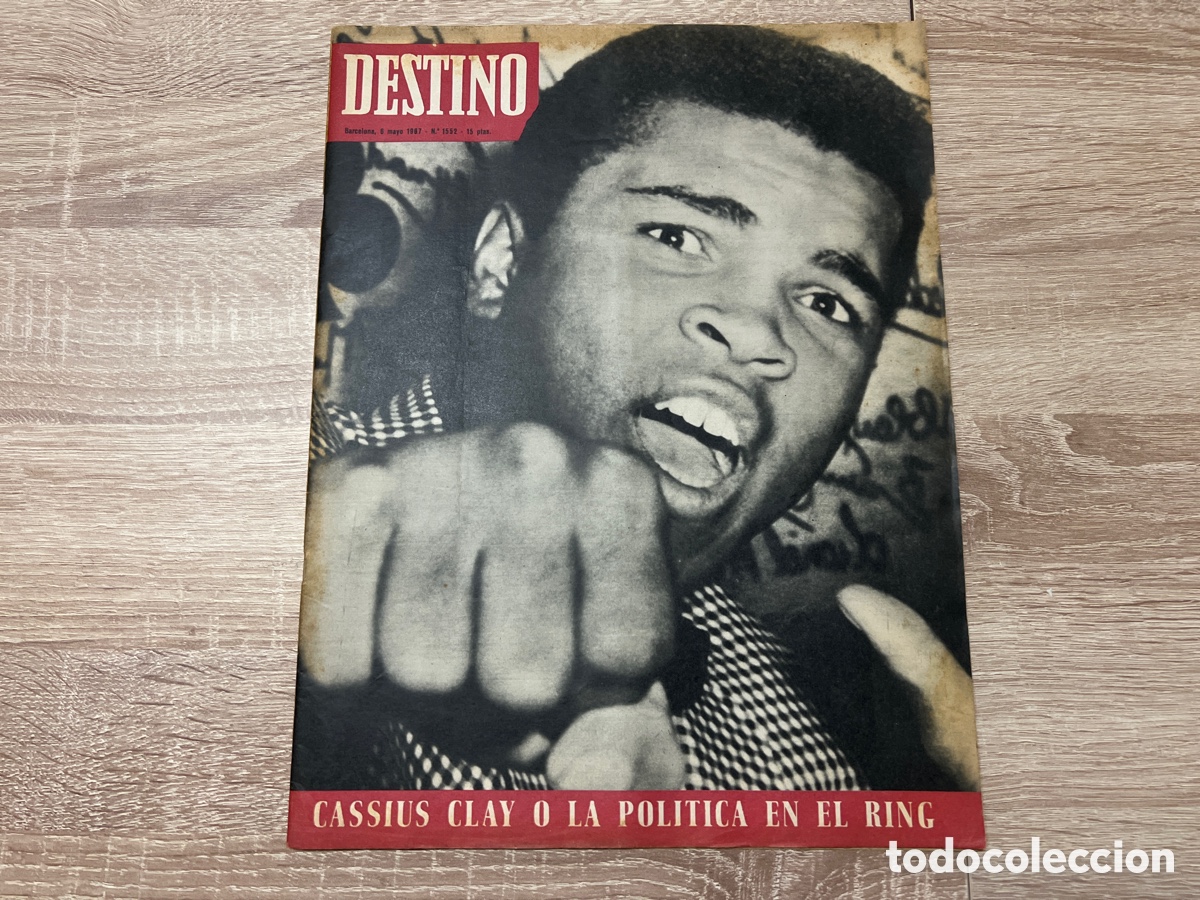 Coleccionismo deportivo: 1967 CASSIUS CLAY PORTADA ICONICA ESPA&Ntilde;OLA REVISTA DESTINO