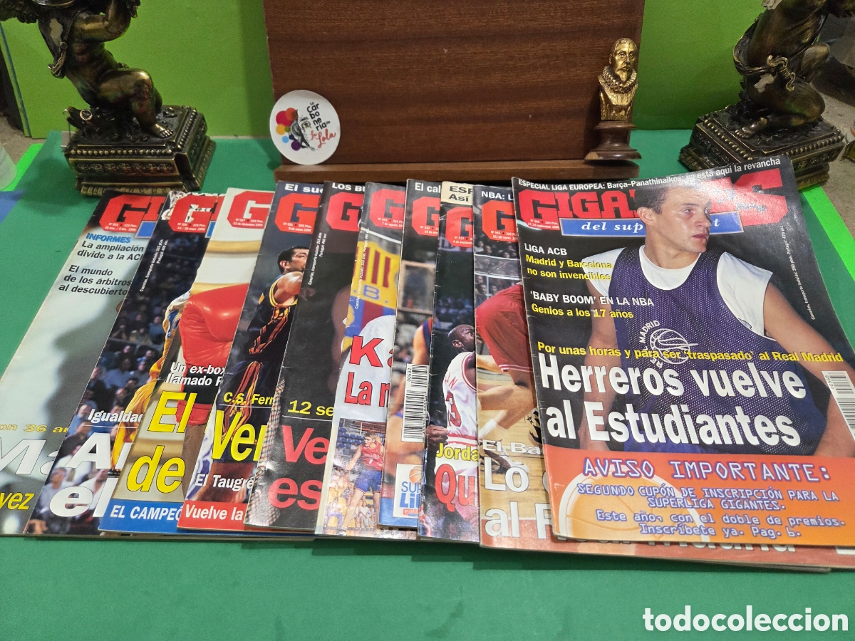 Coleccionismo deportivo: LOTE DE 10 REVISTAS..&rdquo;&rdquo;GIGANTES DEL BASKET&rdquo;&rdquo;...1995/96...