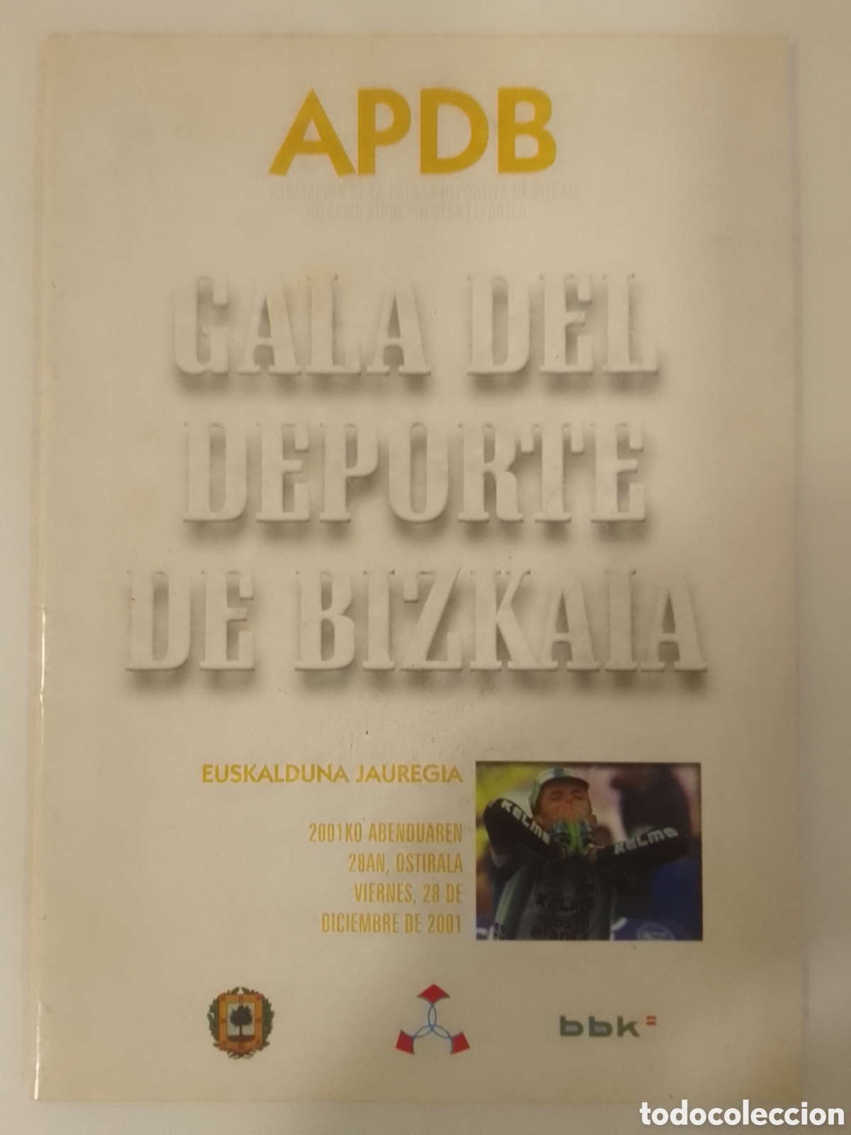 Coleccionismo deportivo: Revista Gala del Deporte de Bizkaia 2001.