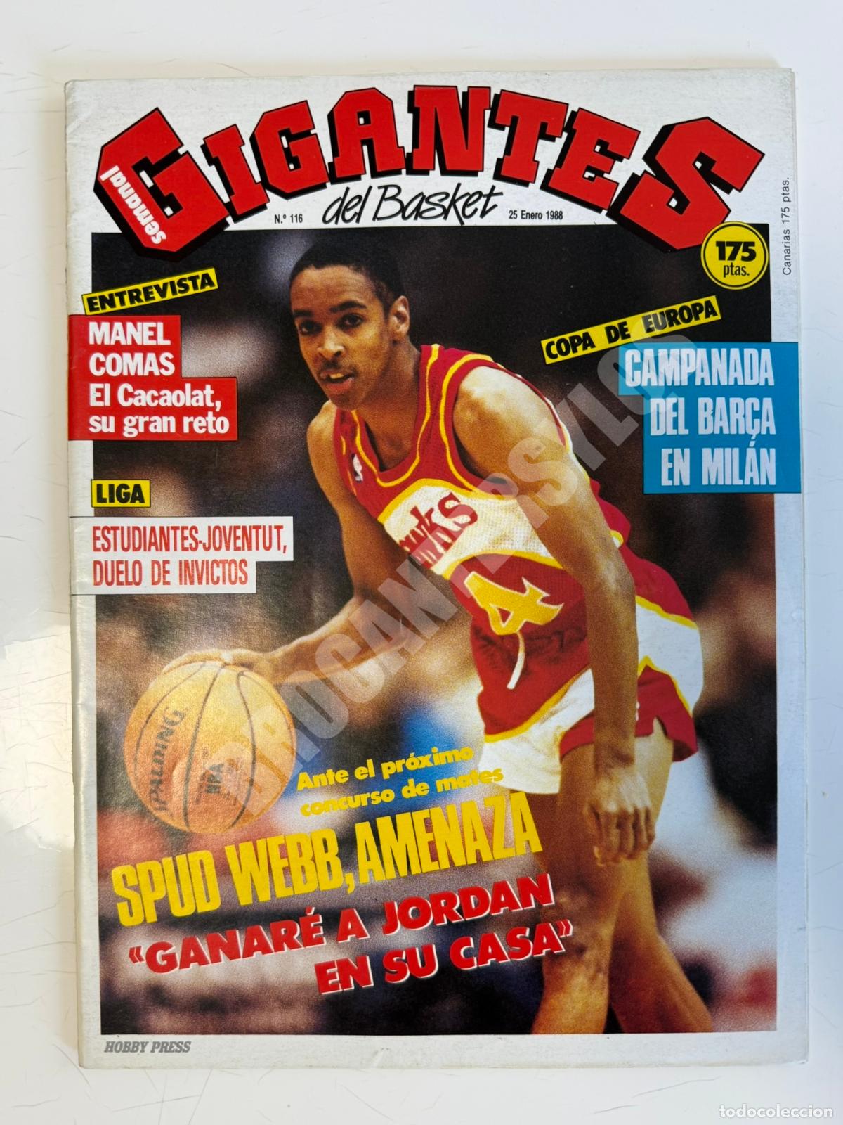 Collezionismo sportivo: GIGANTES DEL BASKET N.&ordm; 116 (1988) &ndash; P&oacute;ster de Reggie Miller incluido