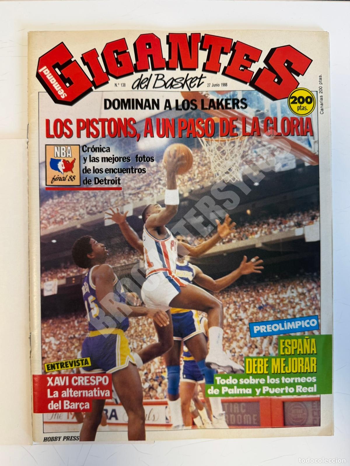 Coleccionismo deportivo: GIGANTES DEL BASKET N.&ordm; 138 (1988) &ndash; P&oacute;ster de Superepi incluido