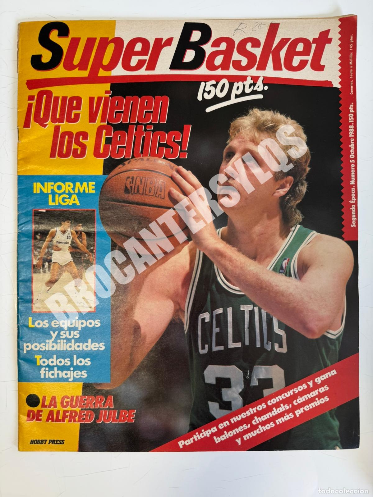 Coleccionismo deportivo: SUPER BASKET &ndash; SEGUNDA &Eacute;POCA &ndash; N.&ordm; 5 (1988) &ndash; P&oacute;ster de la Guerra de Julbe incluido