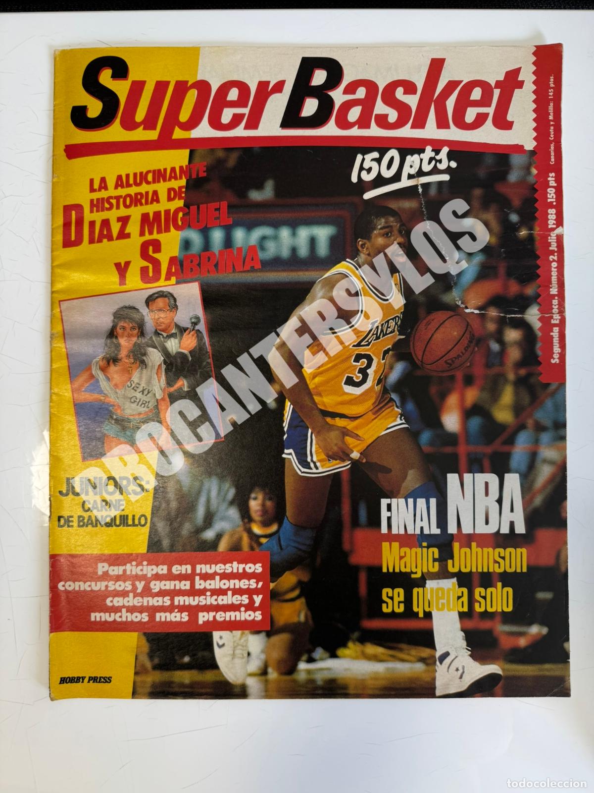 Coleccionismo deportivo: SUPER BASKET &ndash; SEGUNDA &Eacute;POCA &ndash; N.&ordm; 2 (1988) &ndash; P&oacute;ster de Barras y Estrellas incluido