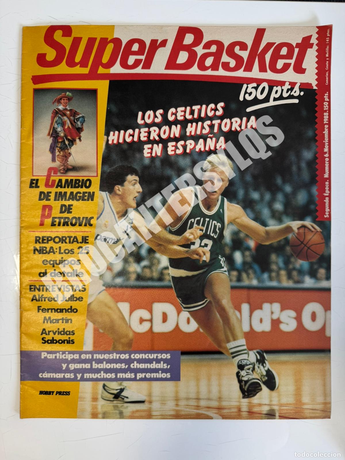 Sports collectibles: SUPER BASKET &ndash; SEGUNDA &Eacute;POCA &ndash; N.&ordm; 6 (1988) &ndash; P&oacute;ster de Petrovic incluido