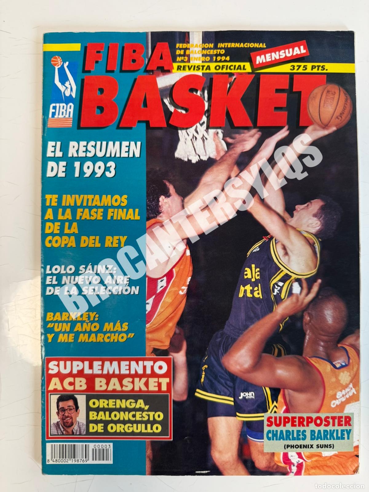 Sports collectibles: FIBA BASKET N.&ordm; 3 (1994) &ndash; P&oacute;ster de Charles Barkley incluido