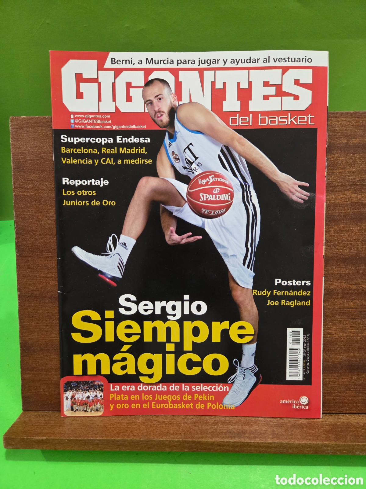 Coleccionismo deportivo: &rdquo;&rdquo;REVISTA GIGANTES DEL BASKET&rdquo;&rdquo;..N&deg;1403..2012..POSTERS DE &rdquo;&rdquo;RUDY FERN&Aacute;NDEZ Y JOE REGLAND&rdquo;&rdquo;...