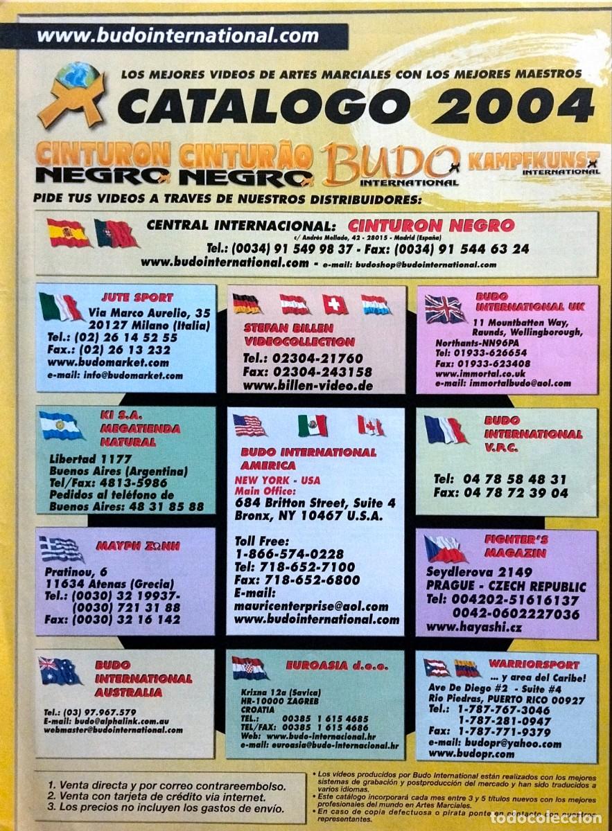 Coleccionismo deportivo: BUDO INTERNATIONAL / CINTUR&Oacute;N NEGRO. CAT&Aacute;LOGO 2004: LOS MEJORES VIDEOS DE ARTES MARCIALES