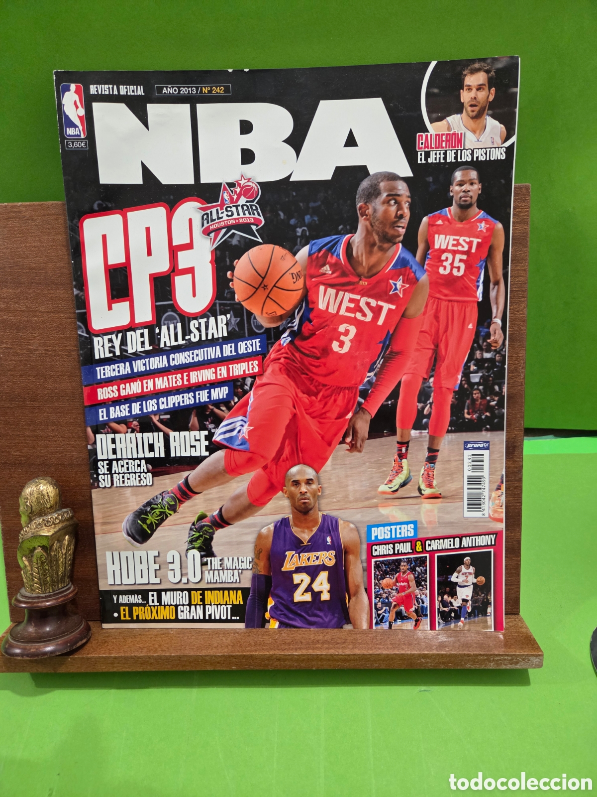 Collezionismo sportivo: REVISTA OFICIAL...&rdquo;&rdquo;NBA&rdquo;&rdquo;..A&Ntilde;O 2013..N&deg;242...POSTERS DE &rdquo;&rdquo;CHRIS PAUL Y CARMELO ANTHONY&rdquo;&rdquo;...