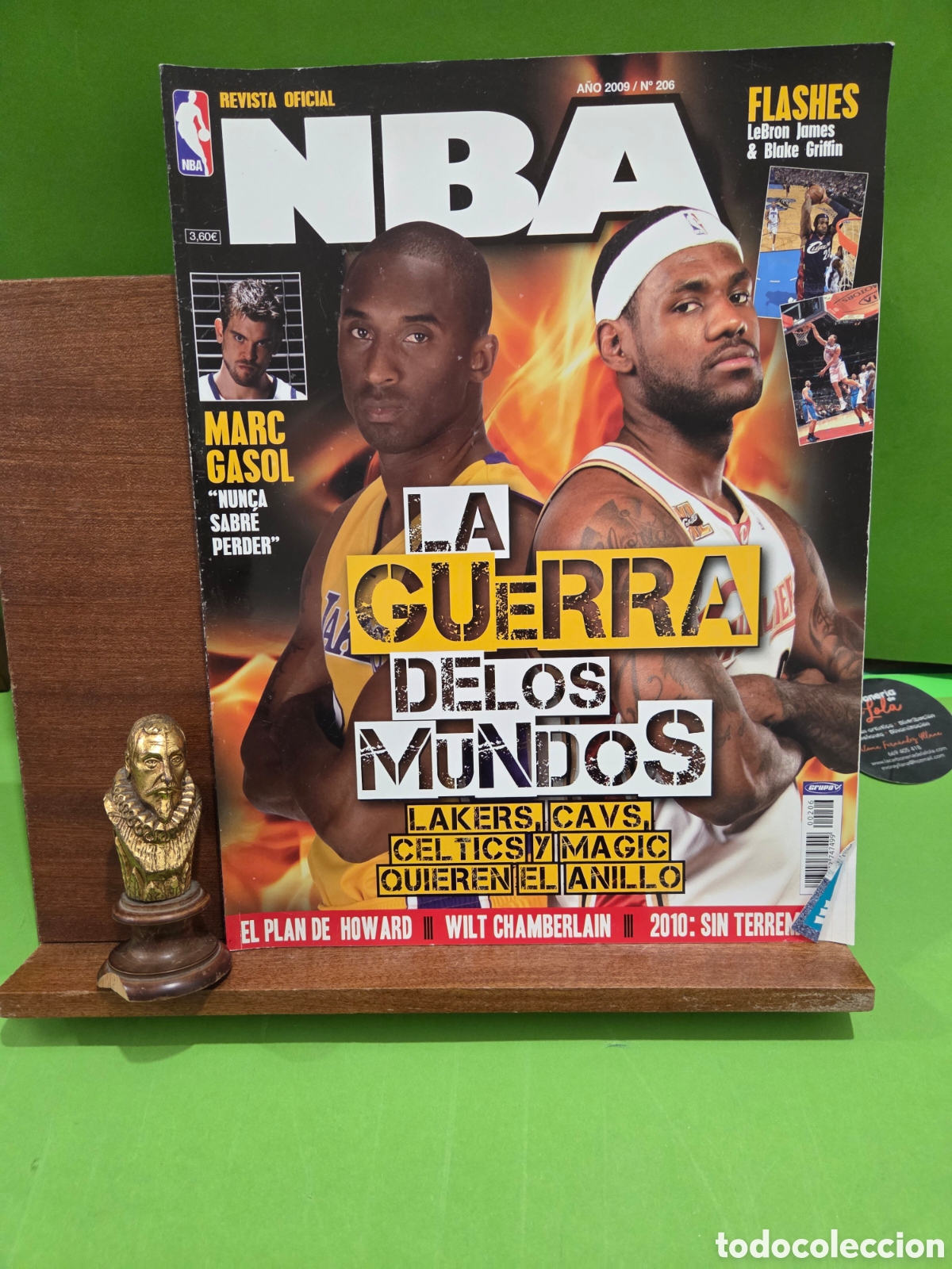Coleccionismo deportivo: REVISTA OFICIAL...&rdquo;&rdquo;NBA&rdquo;&rdquo;...N&Uacute;MERO 206....A&Ntilde;O 2006..CON LOS POSTERS DE &rdquo;&rdquo;LEBRON JAMES & BLAKE GRIFFI