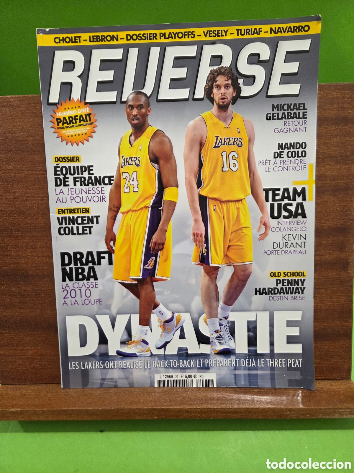 Coleccionismo deportivo: REVISTA FRANCESA DE BALONCESTO...&rdquo;&rdquo;REVERSE&rdquo;&rdquo;...JULIO -AGOSTO...2010...