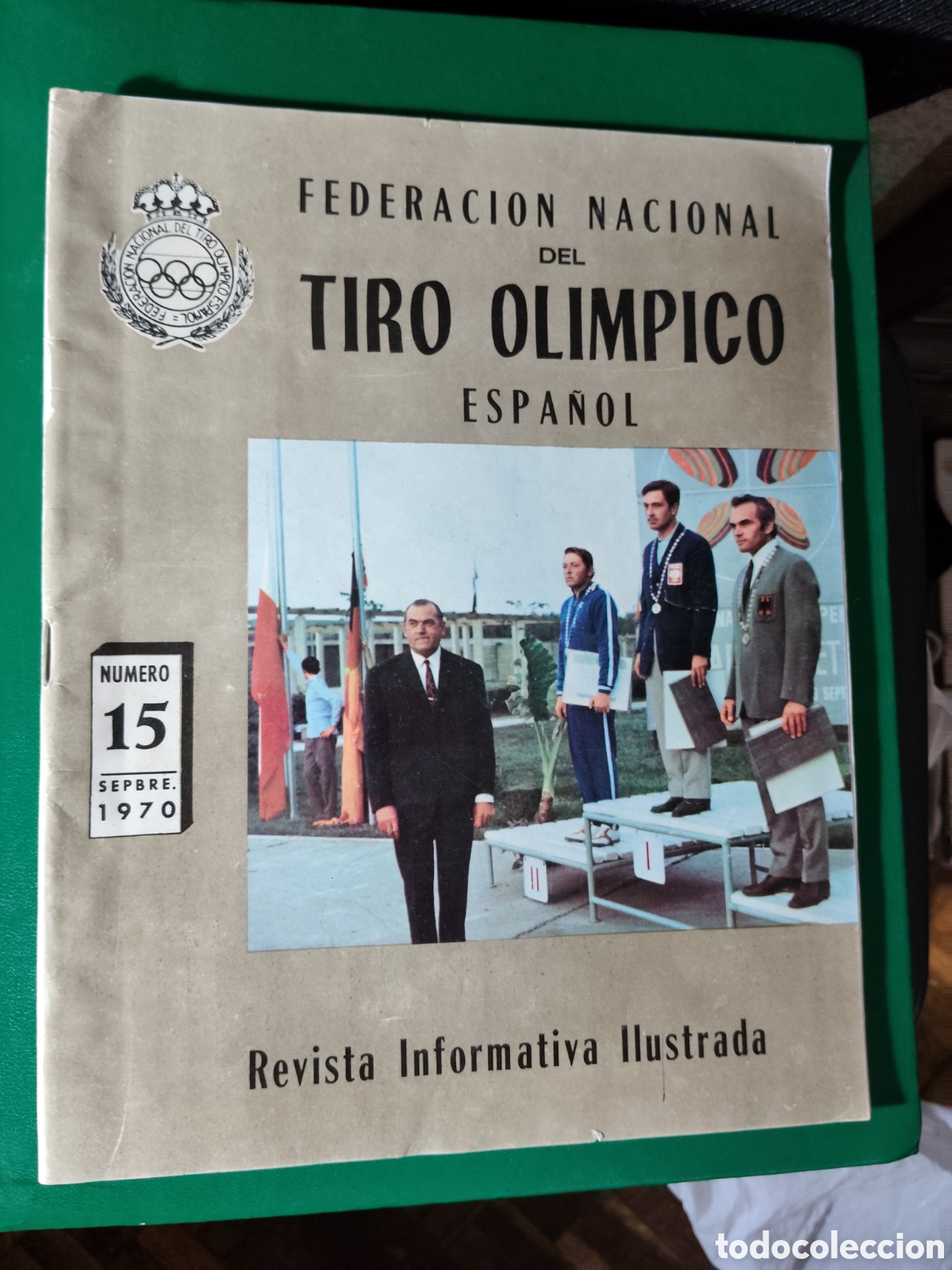 Coleccionismo deportivo: FEDERACI&Oacute;N NACIONAL DEL TIRO OL&Iacute;MPICO ESPA&Ntilde;OL. N&ordm; 15 1970. REVISTA INFORMATIVA. TIRO