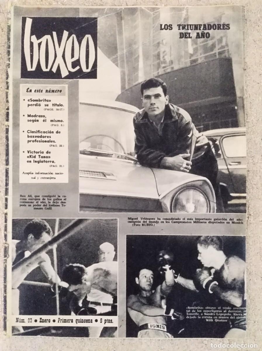 Coleccionismo deportivo: Revista Boxeo 93.Enero 1966