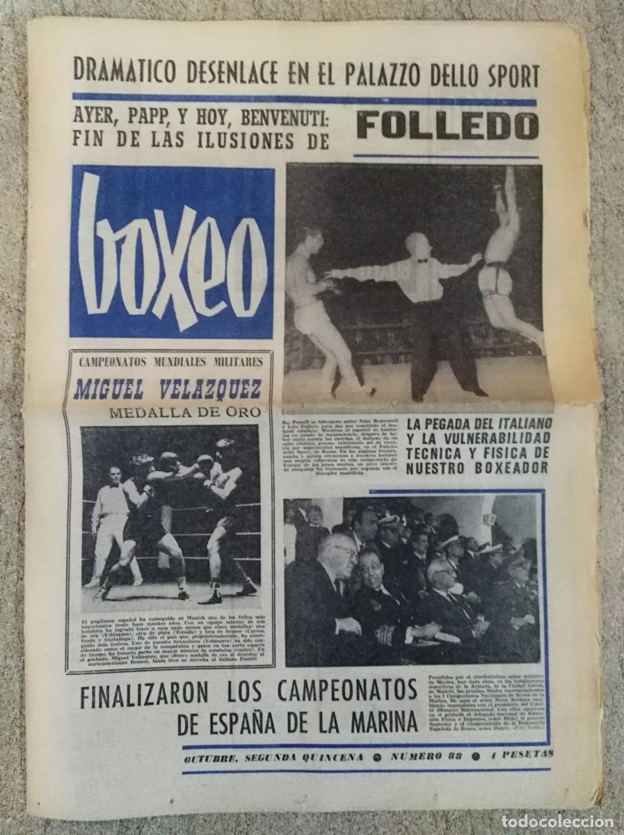 Coleccionismo deportivo: Revista Boxeo 88.Octubre 1965