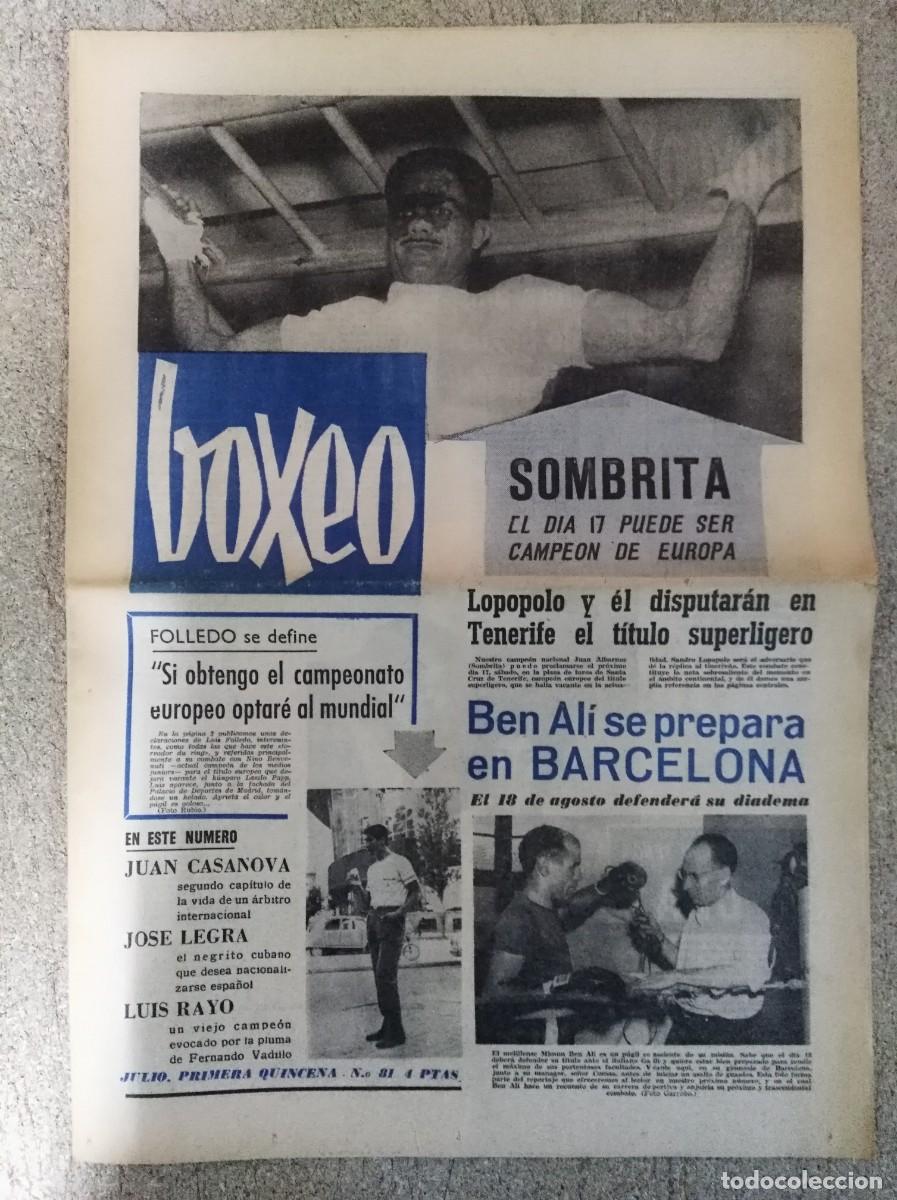 Coleccionismo deportivo: Revista Boxeo 81.Julio 1965