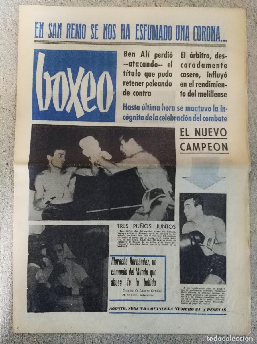 Coleccionismo deportivo: Revista Boxeo 84.Agosto 1965