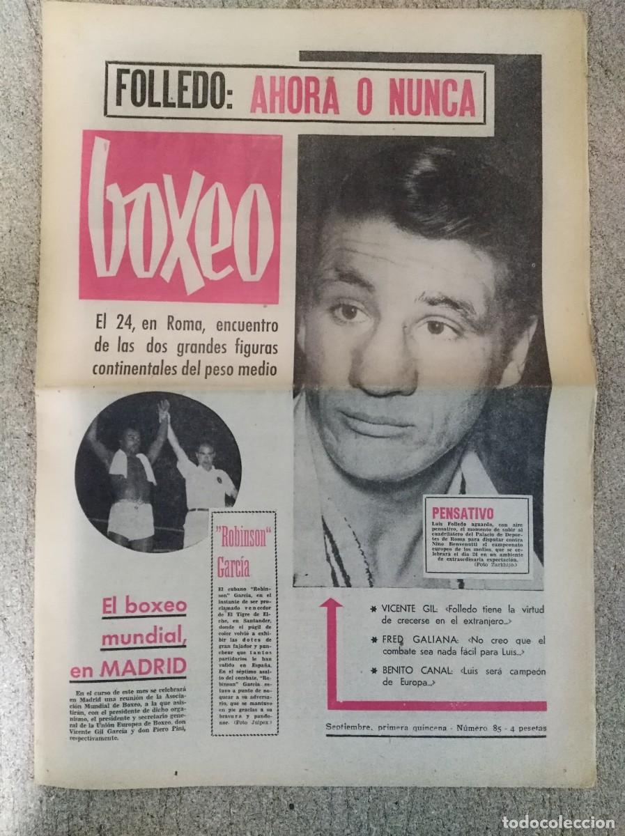 Coleccionismo deportivo: Revista Boxeo 85.Septiembre 1965