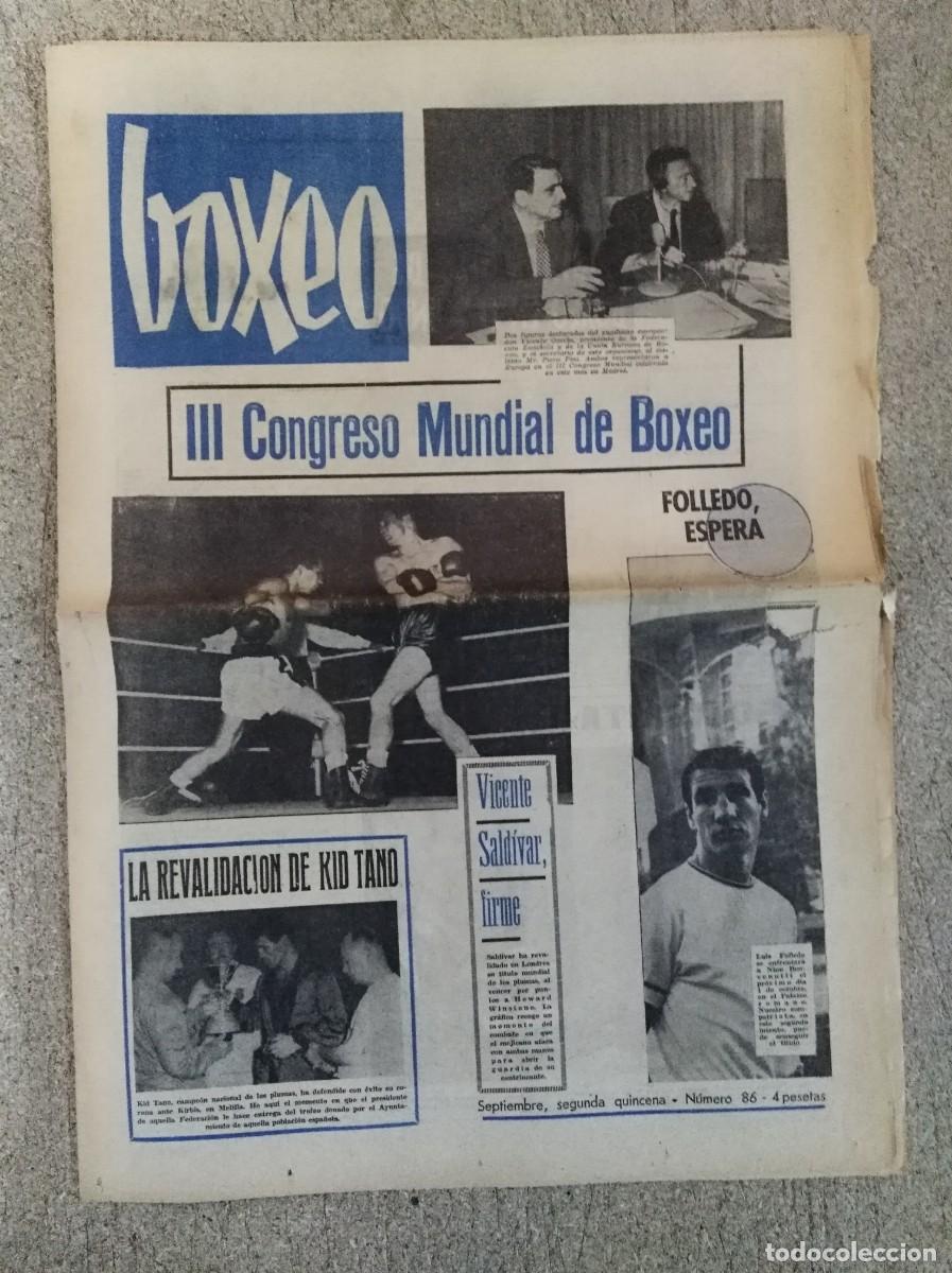 Coleccionismo deportivo: Revista Boxeo 86.Septiembre 1965