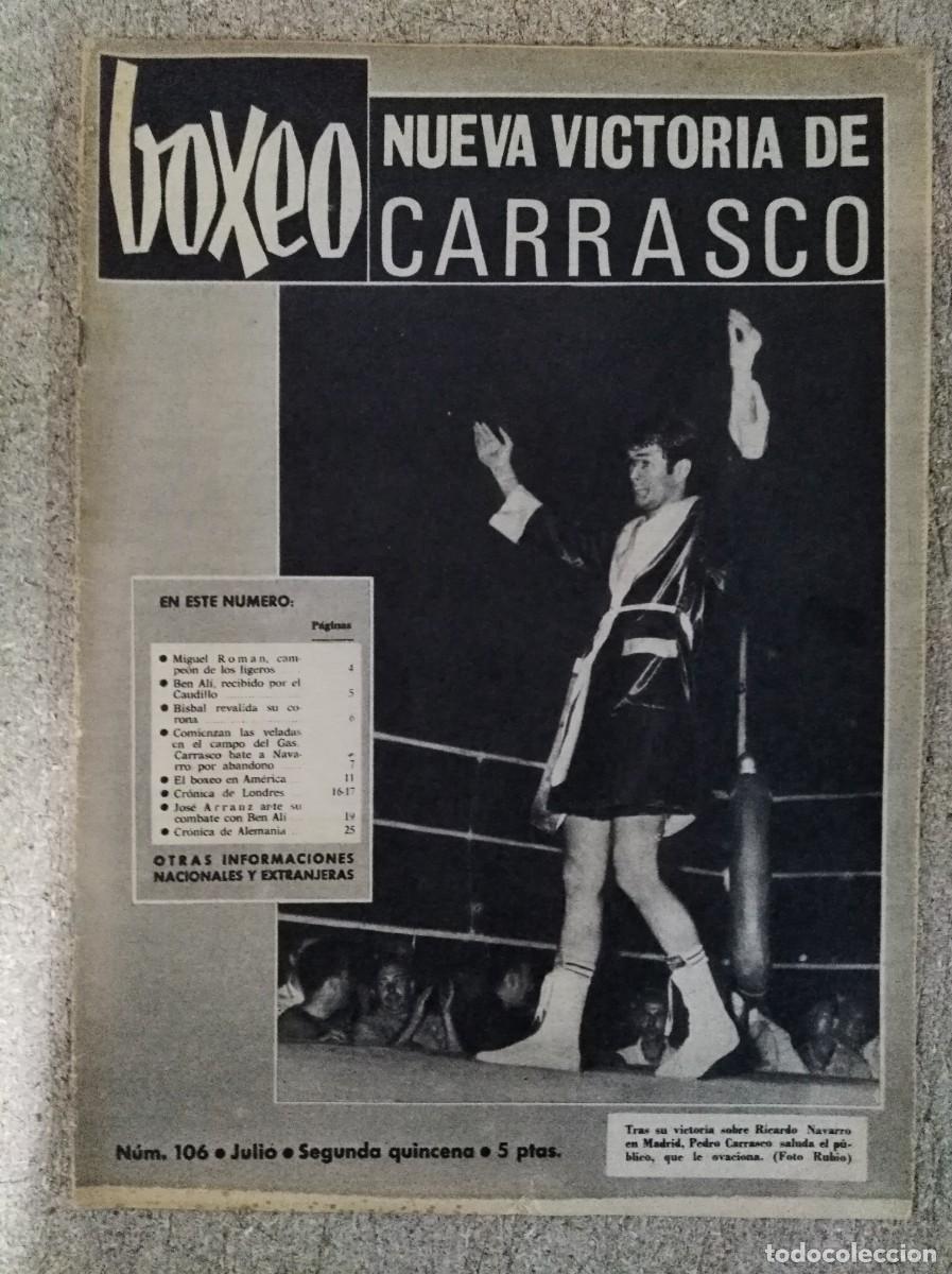 Coleccionismo deportivo: Revista Boxeo 106.Julio 1966